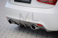 Rieger 00099878 Audi 8X A1 Rear Diffuser for Sport Tailpipe Left & Right - Carbon-Look