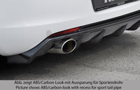 Rieger 00088112 Opel Astra J Rear Diffuser for Original Tailpipe Left - Glossy Black