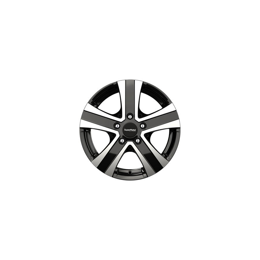 SuperMetal Hammer 6.5x16 ET60 42198 Black Polished Wheel |