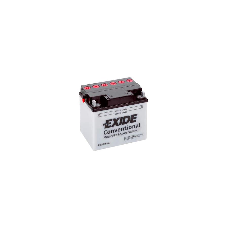 Exide E60-N30-A 12V Conventional Motorcycle Battery