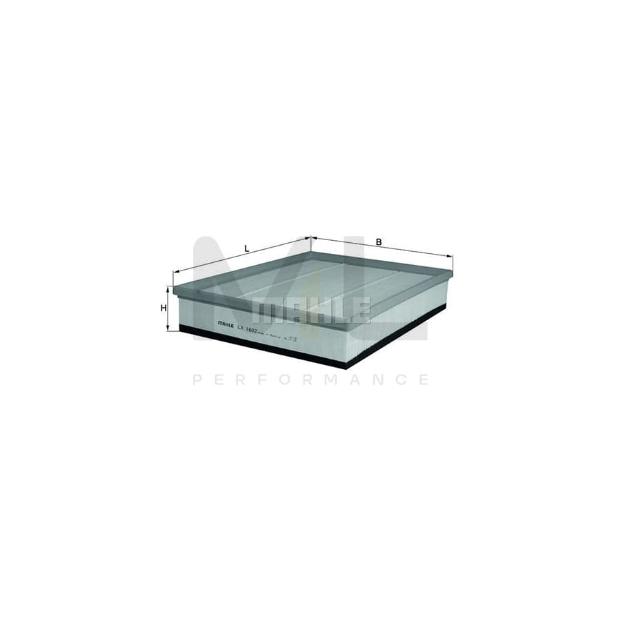 MAHLE ORIGINAL LX 1602 Air Filter Filter Insert | Performance Parts DirectCar Parts