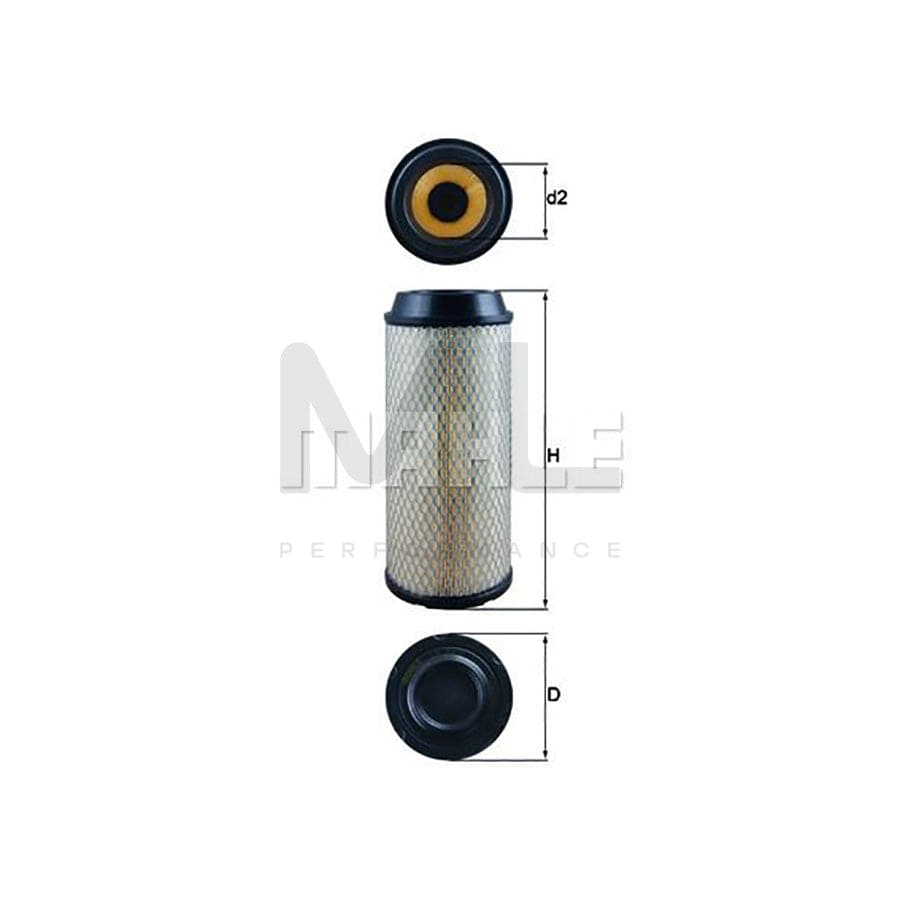 MAHLE ORIGINAL LX 3008 Air Filter Filter Insert | Performance Parts DirectCar Parts