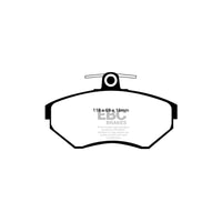 EBC PDKF144 Audi VW Ultimax Front Brake Pad & Plain Disc Kit - Girling/TRW Caliper (Inc. A4 & Passat B5)