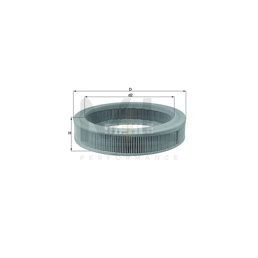 MAHLE ORIGINAL LX 108 Air Filter Filter Insert | Performance Parts DirectCar Parts
