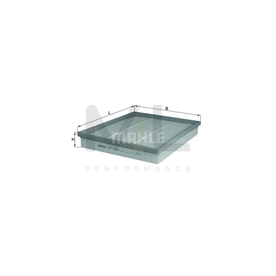 MAHLE ORIGINAL LX 1683 Air Filter Filter Insert | Performance Parts DirectCar Parts