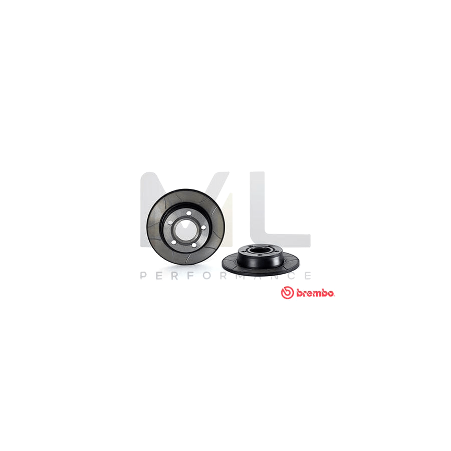 BREMBO MAX LINE 08.9084.75 Brake Disc Slotted, Solid, Coated  - 1 piece