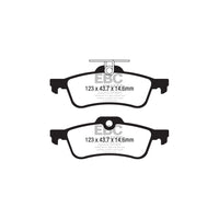 EBC DPX2181 Honda Civic Ultimax Rear Brake Pads - ATE Caliper (Pair)