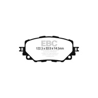 EBC PD03KF1521 Mazda MX5 Yellowstuff Front Brake Pad & Plain Disc Kit - Advics Caliper