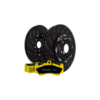 EBC P2DK042Y Porsche Rear Kit Yellowstuff Pads & 2-Piece Fully-Floating Discs - Brembo Caliper