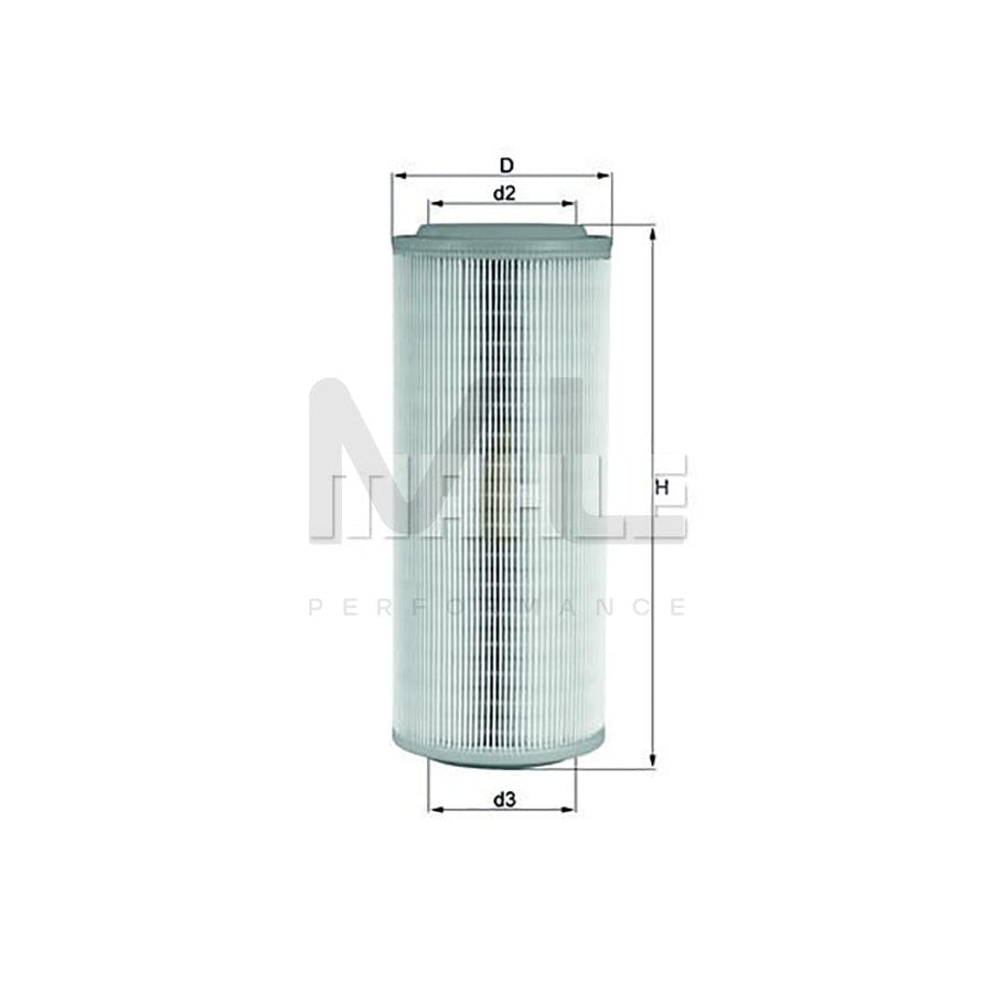 MAHLE ORIGINAL LX 855 Air Filter Filter Insert | Performance Parts DirectCar Parts