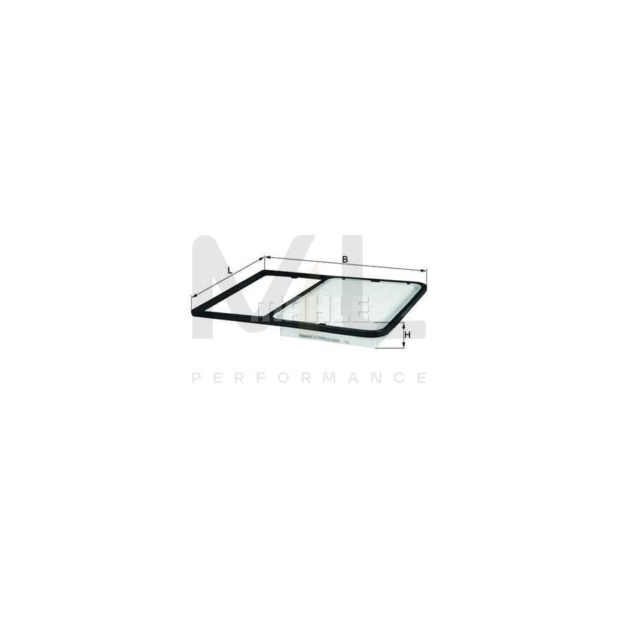 MAHLE ORIGINAL LX 2029 Air Filter Filter Insert | Performance Parts DirectCar Parts