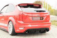 Rieger 00088118 Ford Focus 2 ST Rear Diffuser for Original Tailpipe Left & Right - Glossy Black