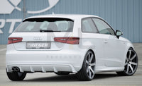 Rieger 00056786 Audi 8V A3 Rear Diffuser for Twin Tailpipe Left -  Matte Black
