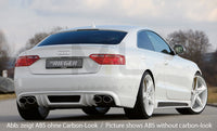 Rieger 00099064 Audi B8 B81 A5 Rear Diffuser for Twin Tailpipe Left & Right - Carbon-Look