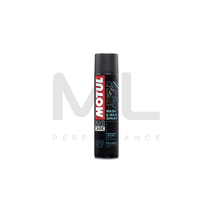 Motul MC Care E9 Wash & Wax - Motorcycle Dry Cleaner Spray