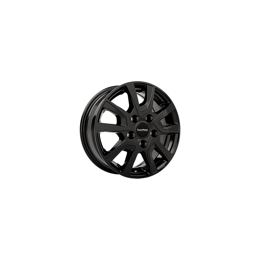 SuperMetal Vault 6x15 ET68 44013 Gloss Black Wheel |