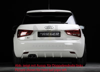 Rieger 00044106 Audi 8X A1 Rear Diffuser for Original Tailpipe Left -  Matte Black