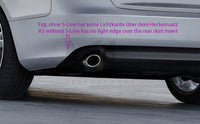 Rieger 00055438 Audi B8 B81 A5 Rear Diffuser for Twin Tailpipe Left & Right -  Matte Black
