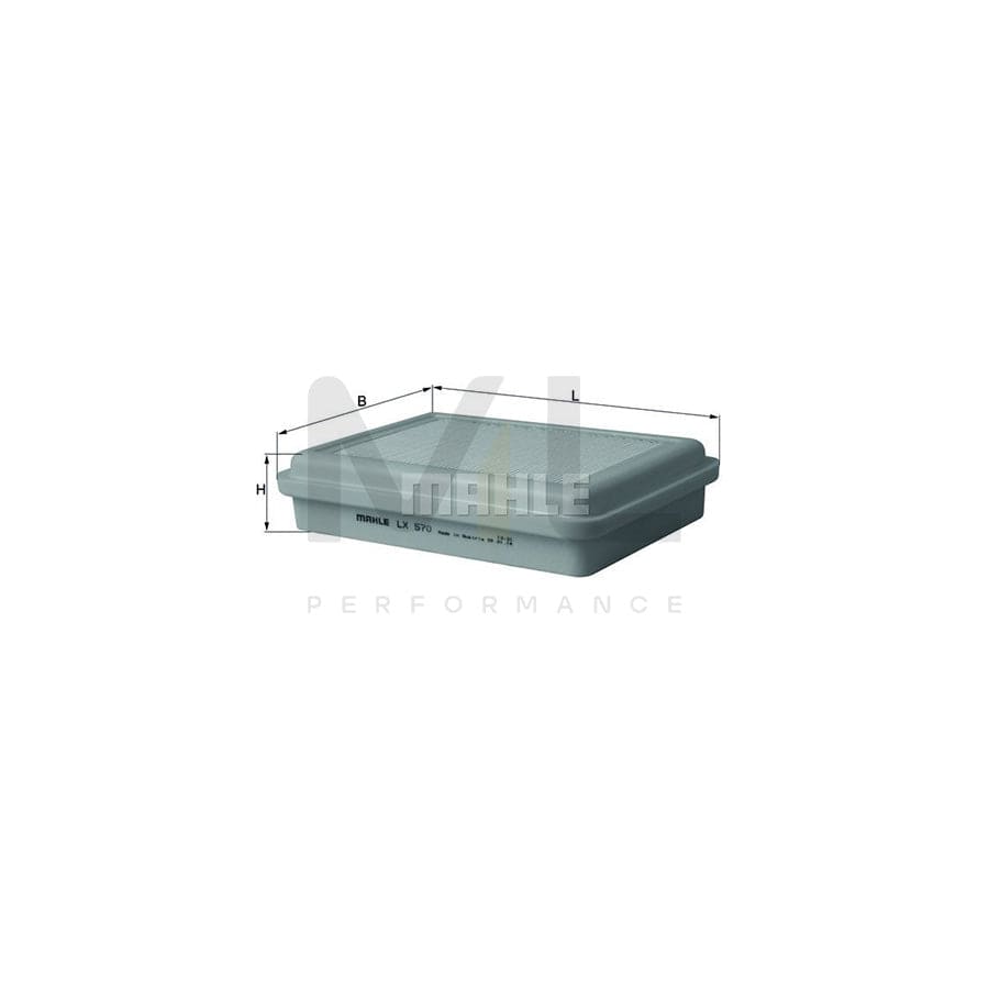 MAHLE ORIGINAL LX 570 Air Filter Filter Insert | Performance Parts DirectCar Parts