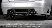 Rieger 00099578 BMW 3 Series E90 E91 Rear Diffuser for Twin Tailpipe Left & Right - Carbon-Look