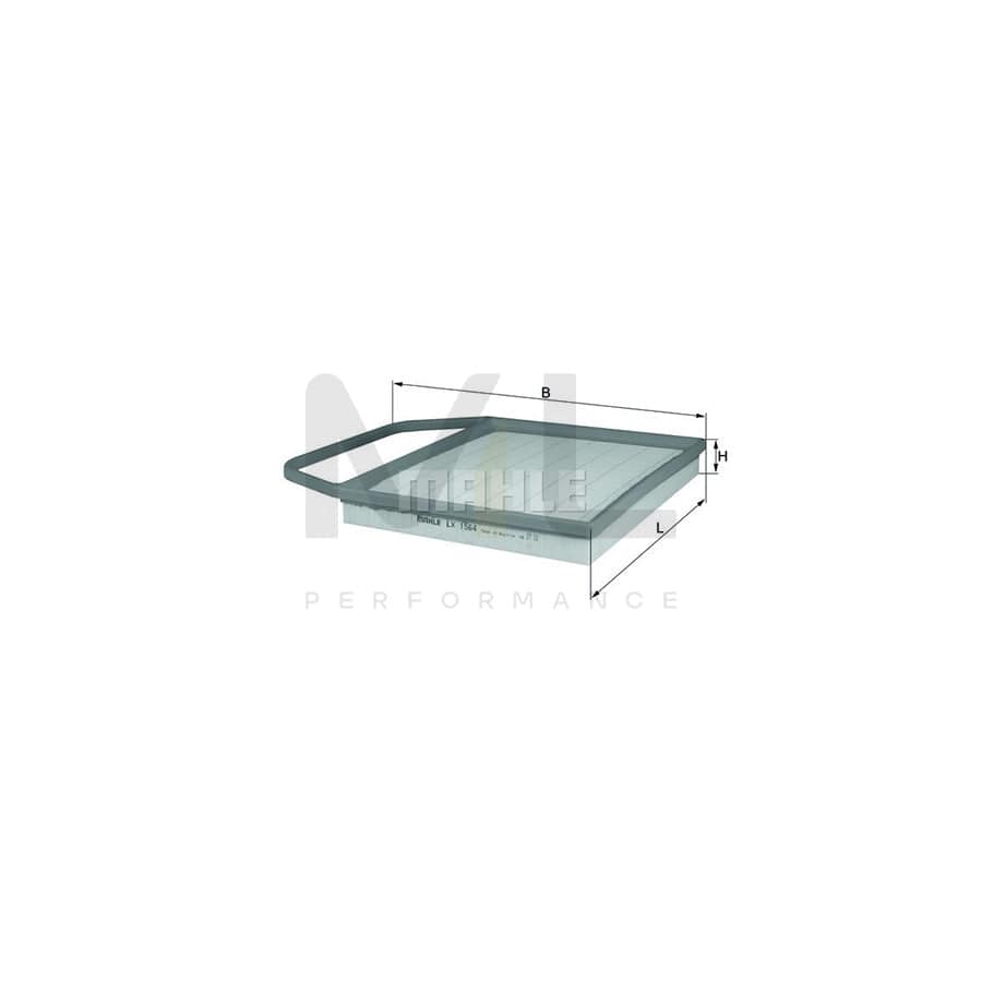 MAHLE ORIGINAL LX 1564 Air Filter Filter Insert | Performance Parts DirectCar Parts