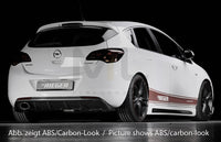 Rieger 00088113 Opel Astra J Rear Diffuser for Sport Tailpipe Left - Glossy Black