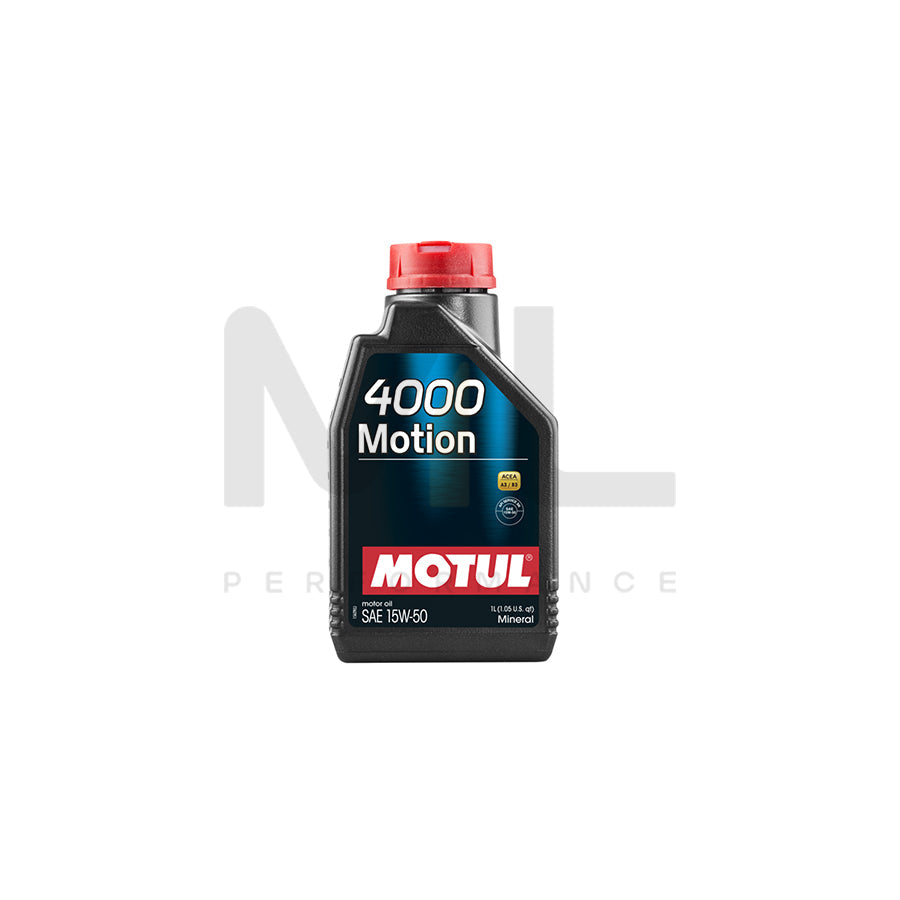 Motul 4000 Motion 15w-50 Mineral Car Engine Oil 1l