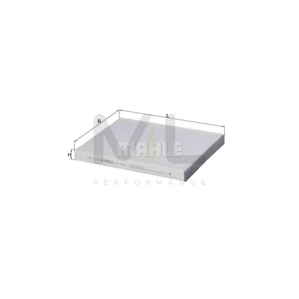 MAHLE ORIGINAL LA 484 Pollen filter Particulate Filter | Performance Parts DirectCar Parts