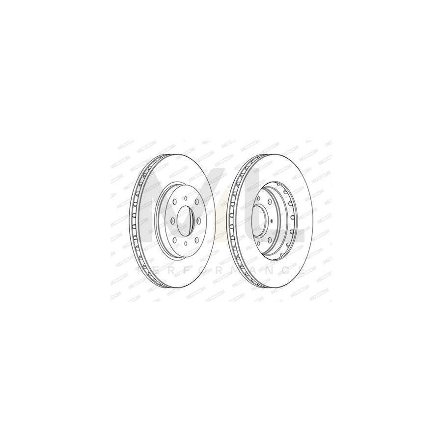 FERODO PREMIER DDF1119C Brake Disc for HONDA ACCORD Vented, Coated, with bolts/screws | Performance Parts Direct Car Parts