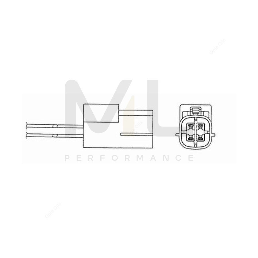 NTK Lambda Sensor - Oxygen / O2 Sensor OZA610-N1 (NGK 1433)