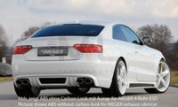 Rieger 00099065 Audi B8 B81 A5 Rear Diffuser for Original Tailpipe Left & RIght - Carbon-Look