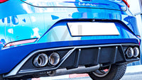 Rieger 00027056 SEAT Leon KL Rear Diffuser for Twin Tailpipe Left & Right -  Matte Black