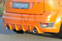 Rieger 00034147 Ford Focus 2 ST Rear Diffuser for Original Tailpipe Left & RIght -  Matte Black