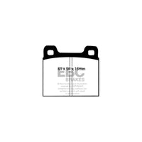 EBC PD03KF322 Chrysler Matra Talbot Yellowstuff Front Brake Pad & Plain Disc Kit - ATE Caliper (Inc. Horizon & Bagheera)