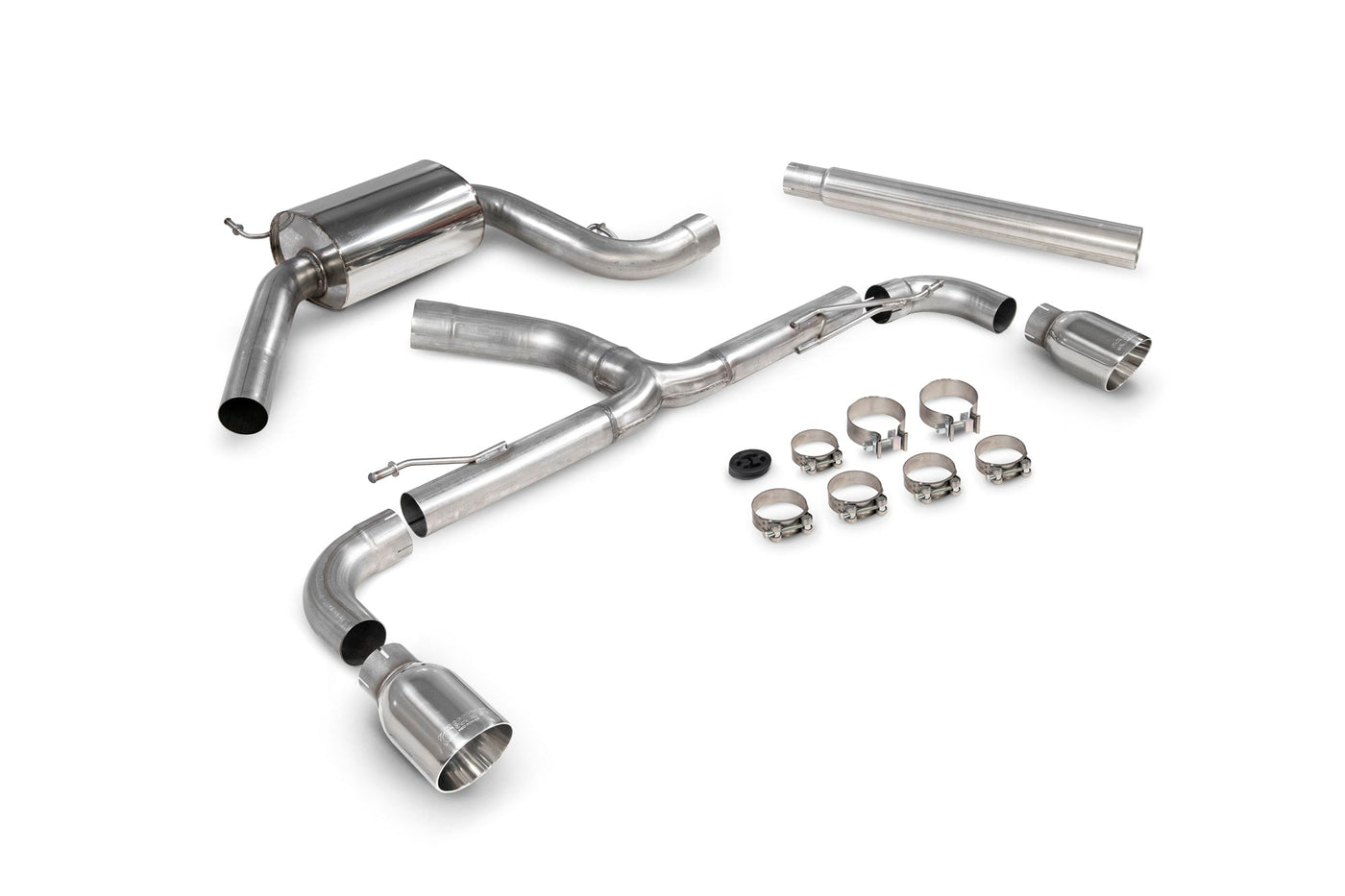 Scorpion SVW072 VW Scirocco R Resonated Predator Cat-Back Exhaust System