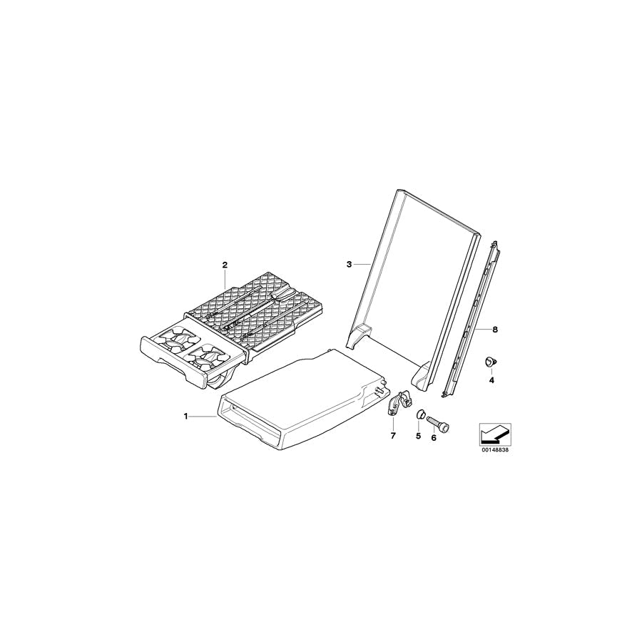 Genuine BMW 52207152203 E90 E91 Cover GRAU (Inc. 325i, 318i & 335d)