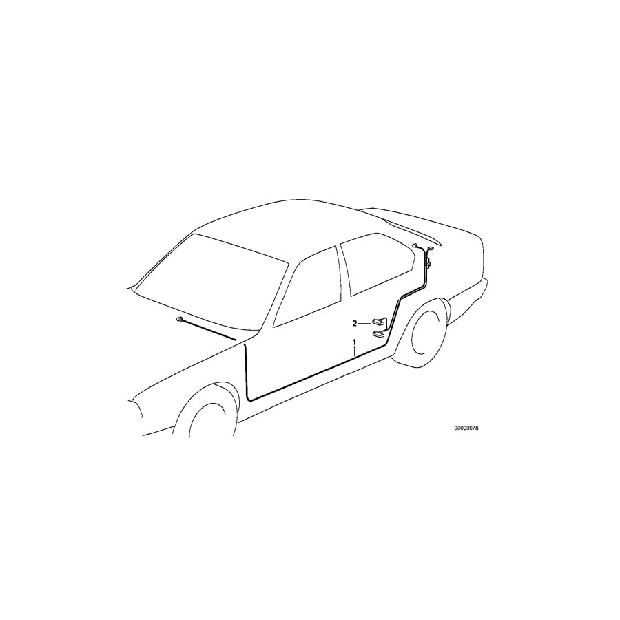 Genuine BMW 65128369830 E36 E39 Connection Cable Cd-Changer 6630mm (Inc. 320i, 325Ci & 323Ci)