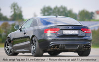 Rieger 00099086 Audi B8 B81 A5 Rear Diffuser for Twin Tailpipe Left & Right - Carbon-Look