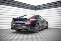 Maxton Design BMW Series 8 Gran Coupe M-Pack G16 Central Rear Splitter (with vertical bars)