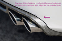 Rieger 00099082 Audi B8 B81 A4 Rear Diffuser for Tailpipe Left - Carbon-Look