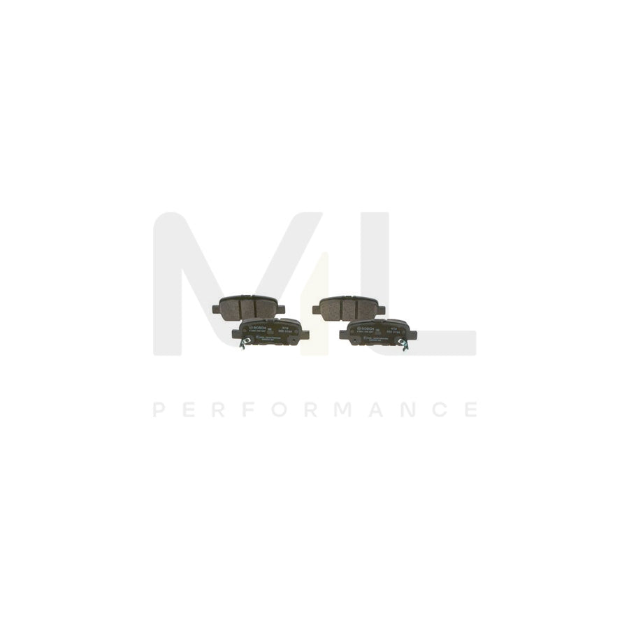 Bosch 0986494857 Brake Pad Set With Acoustic Wear Warning, With Anti-Squeak Plate BP2031 | Performance Parts Direct Car Parts