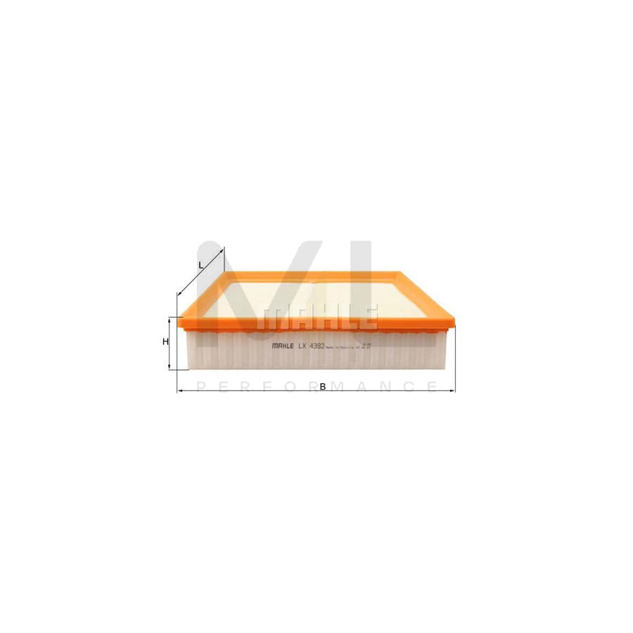 MAHLE ORIGINAL LX 4392 Air Filter Filter Insert | Performance Parts DirectCar Parts