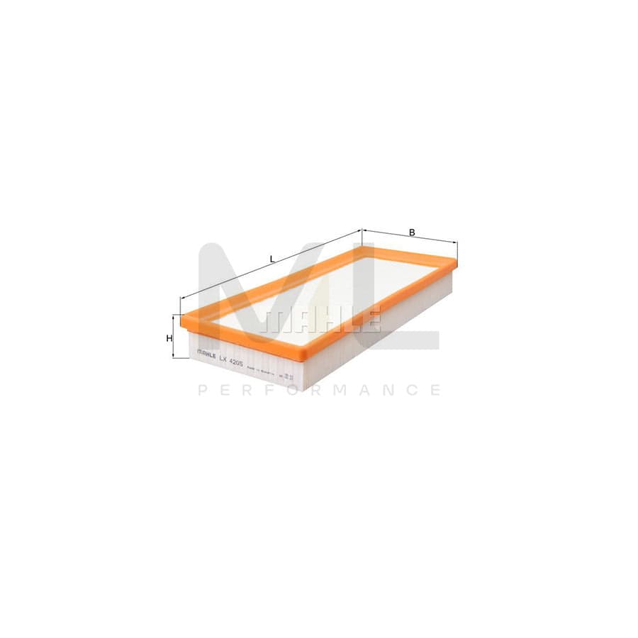 MAHLE ORIGINAL LX 4205 Air Filter Filter Insert | Performance Parts DirectCar Parts