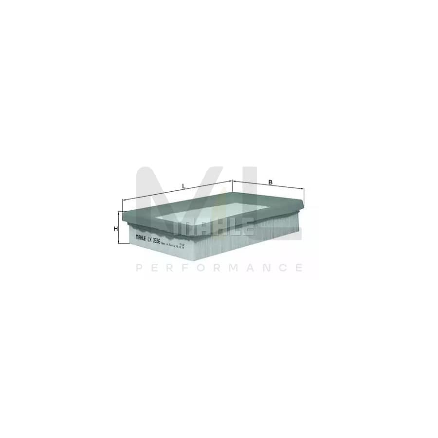 MAHLE ORIGINAL LX 3536 Air Filter Filter Insert | Performance Parts DirectCar Parts