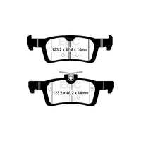 EBC DP22319 Ford Fiesta Greenstuff Rear Brake Pads - TRW / ATE Caliper
