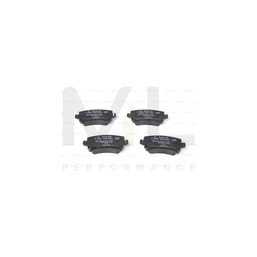 Bosch 0986494062 Brake Pad Set With Anti-Squeak Plate BP2700 | Performance Parts Direct Car Parts
