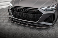 MAXTON DESIGN CF-AU-RS6-C8-FD1-245-P CARBON FIBER FRONT SPLITTER AUDI RS6 C8 / RS7 C8