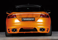 Rieger 00055156 Audi 8J TT Rear Diffuser for Twin Tailpipe Left & Right -  Matte Black