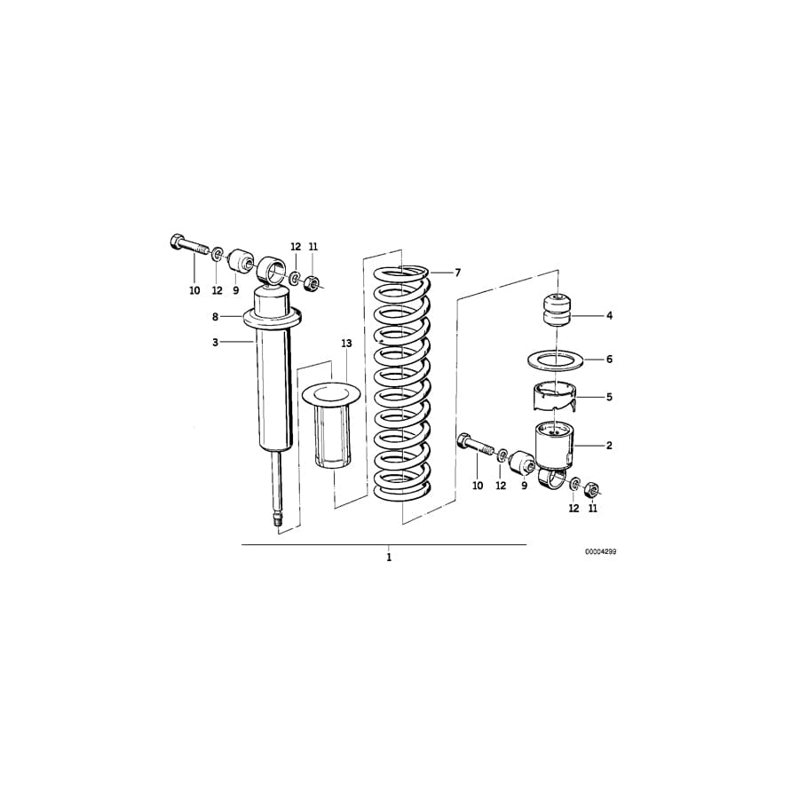 Genuine BMW 33531242305 Absorber (Inc. R 80 G/S)