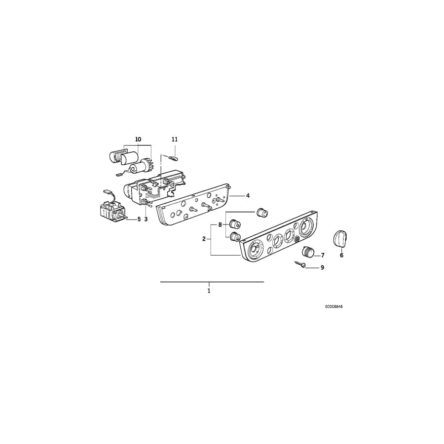 Genuine BMW 64118362836 E36 Interior Temperature Sensor Fan (Inc. 316i, 325i & 320i)